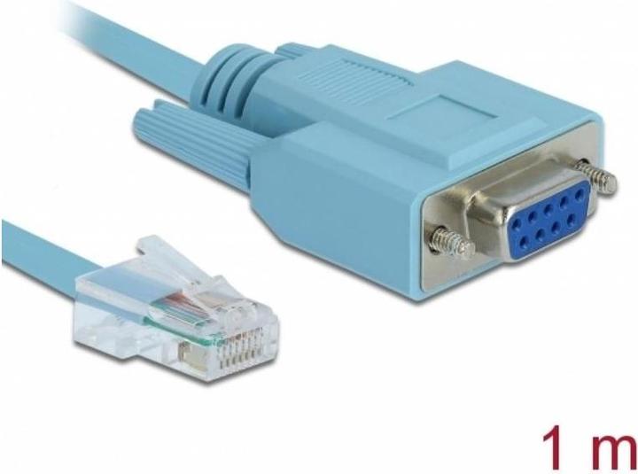 Image du produit Delock Câble de console RS-232 à RJ-45 (1 m, Câbles plats à ruban)