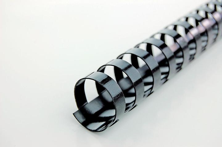 GBC Binder spine 12mm, 21 rings, black, 100 pcs.