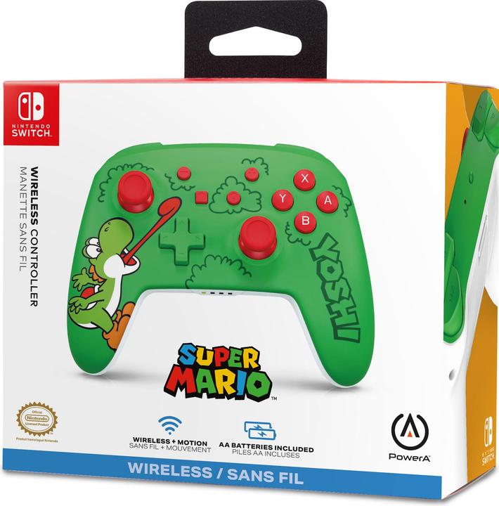 Produktbild PowerA - Wireless Controller for Nintendo Switch - Hungry Yoshi - Green (Switch, Switch OLED, Switch Lite)