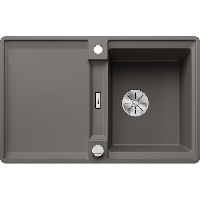 Blanco, Spülbecken, ADIRA 45 S-F SILGRANIT vulkangrau Einbauart: Flächenbündig reversibel mit Ablauffernb (77 cm, 49 cm)