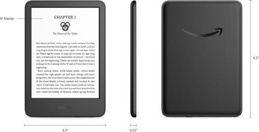 Actual product image Amazon Kindle 2024 (11th gen) (6", 16 GB, with advertising)