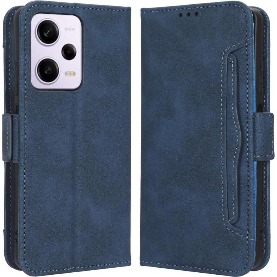 Cover-Discount Xiaomi Redmi Note 12 Pro+ - Etui mit vielen Kartenfächer blau (Xiaomi Redmi Note 12 Pro+), Smartphone Hül...