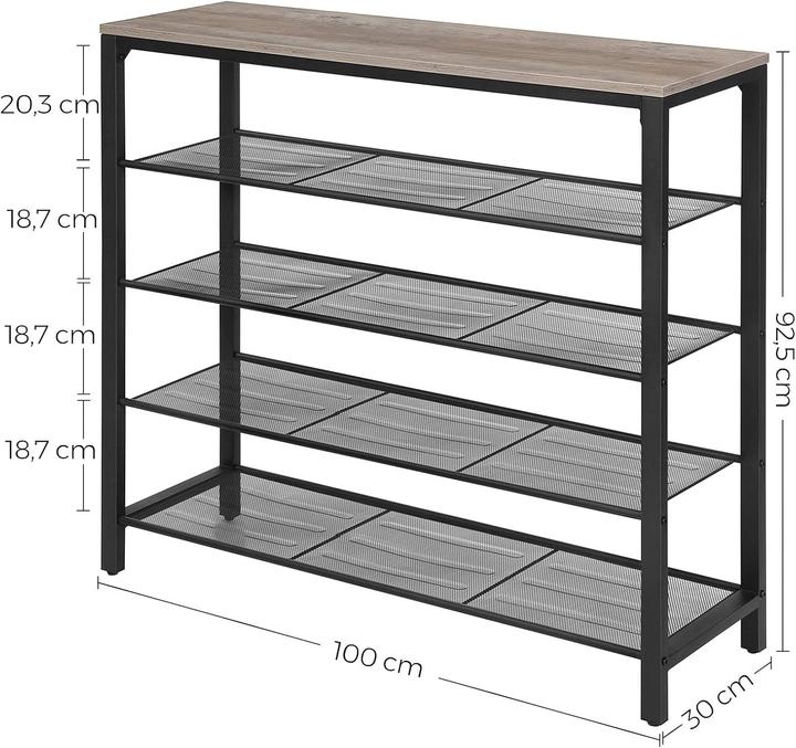 Actual product image Songmics Shoe rack (100 x 30 x 92.50 cm)