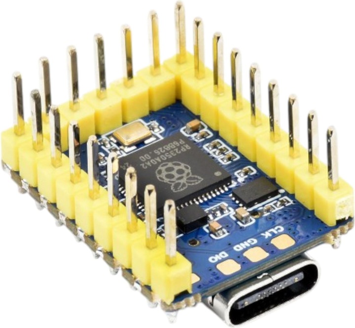 Actual product image WaveShare RP2350-Zero Mini Raspberry Pi Pico basierter MCU mit Headers