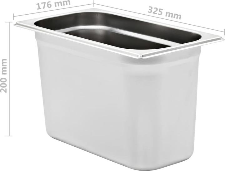 Image du produit vidaXL Gastronorm-Behälter (GN 1/3, 2.50 l)