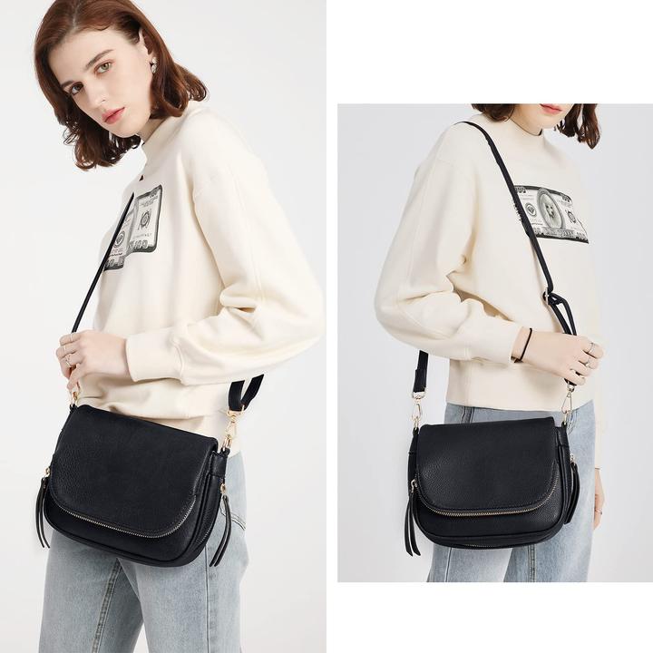Produktbild Only-Bags.Store Kleine Crossbody-Tasche, PU-Leder, über die Schulter, Crossbody-Handtaschen mit mehreren Taschen