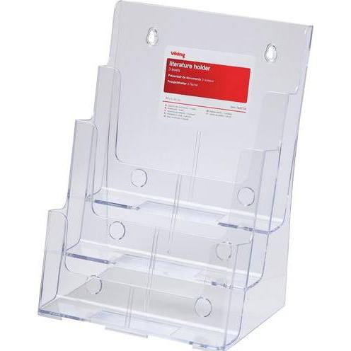 Office Depot, Prospektständer, Tischaufsteller A4 Transparent Kunststoff (A4)