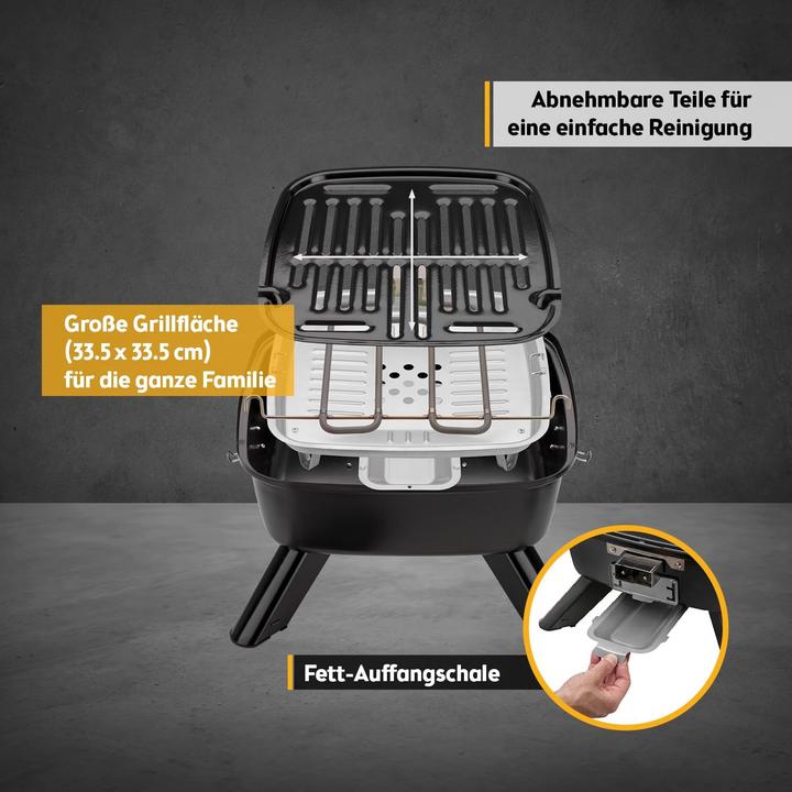 Produktbild TZS First Austria 2-in-1 Kugelgrill (2 kW)