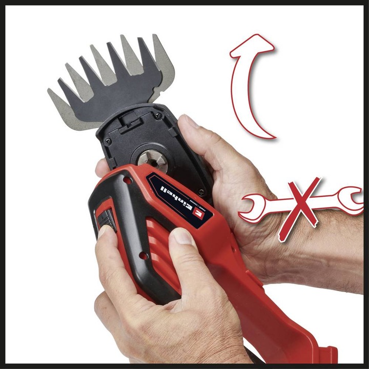 Actual product image Einhell GE-CG 18/100 Li T (1x 2,5Ah) Akku Gras- und Strauchschere 18 V Li-Ion (Cordless hedgecutters)