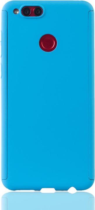 Produktbild König Design Hülle Handy Schutz für Huawei Honor 7X Full Case Cover Displayschutz Bumper Blau (Honor 7X)