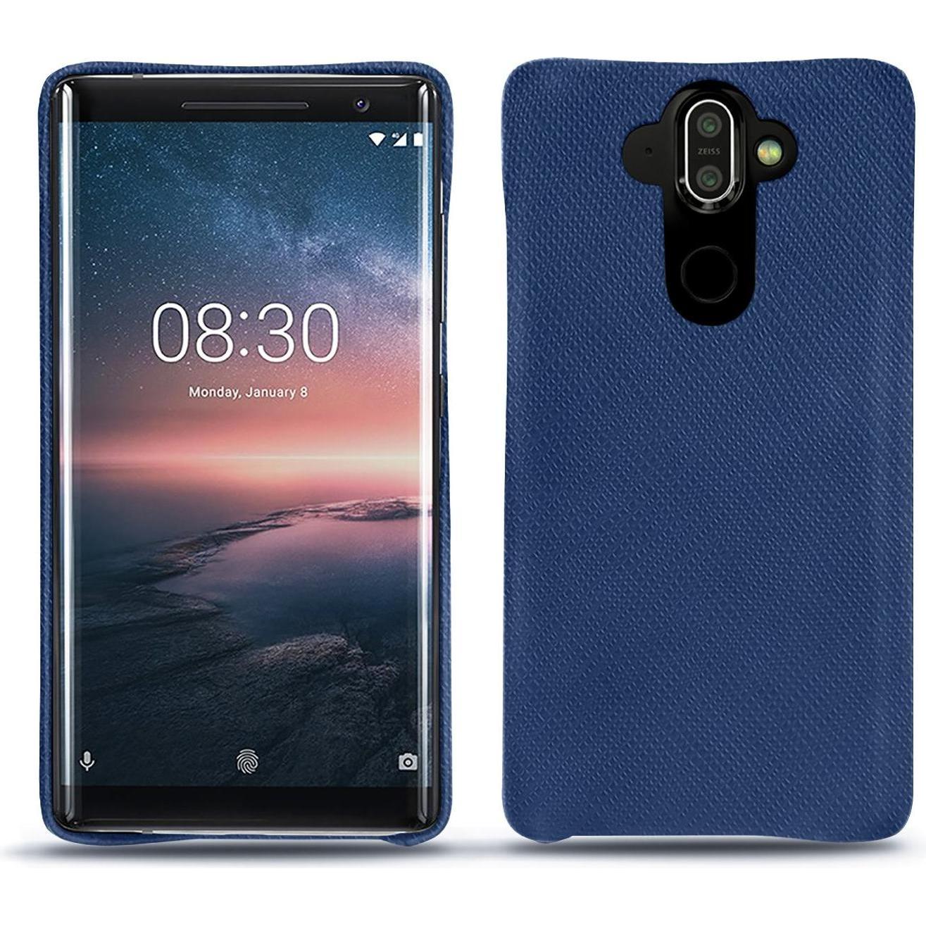 Noreve Lederschutzhülle (Nokia X), Smartphone Hülle, Blau