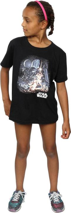 Produktbild Star Wars Retro Montage TShirt Mädchen (128)
