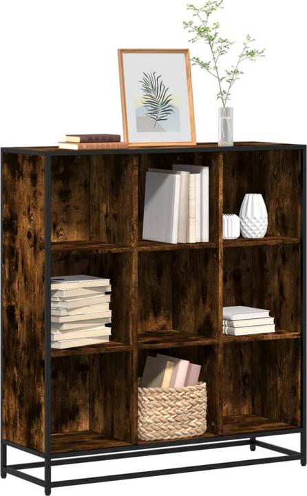 Produktbild vidaXL Bücherregal Regal Standregal Büroregal Aufbewahrungsregal Räuchereiche