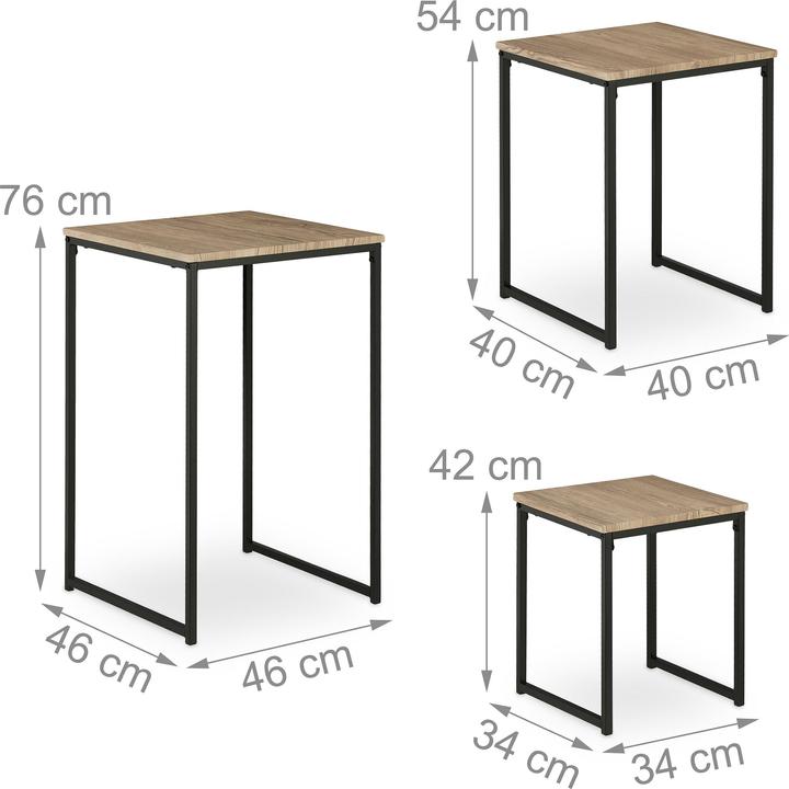 Actual product image Relaxdays Noah (46 x 46 x 76 cm)