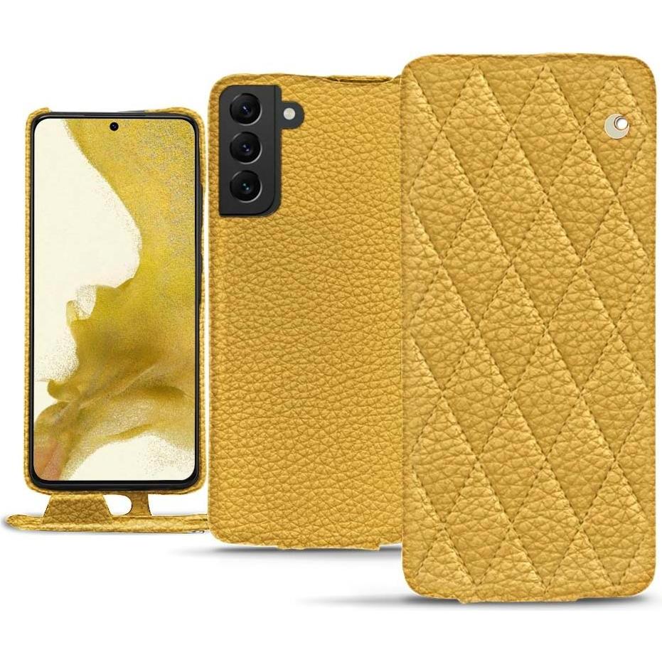 Thumbnail - Noreve Lederschutzhülle vertikal (Samsung Galaxy S22), Smartphone Hülle, Orange