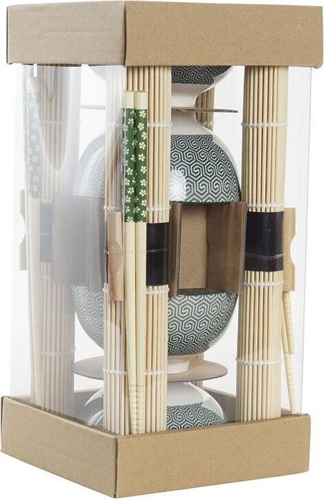 Produktbild DKD Home Decor Sushi-Set 14,5 x 14,5 x 31 cm grün Steingut Orientalisch (16 Stücke) (16 Stk.)