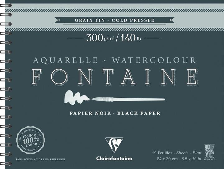 Produktbild Clairefontaine Feuchte Techniken (300 g/m², 12 x)