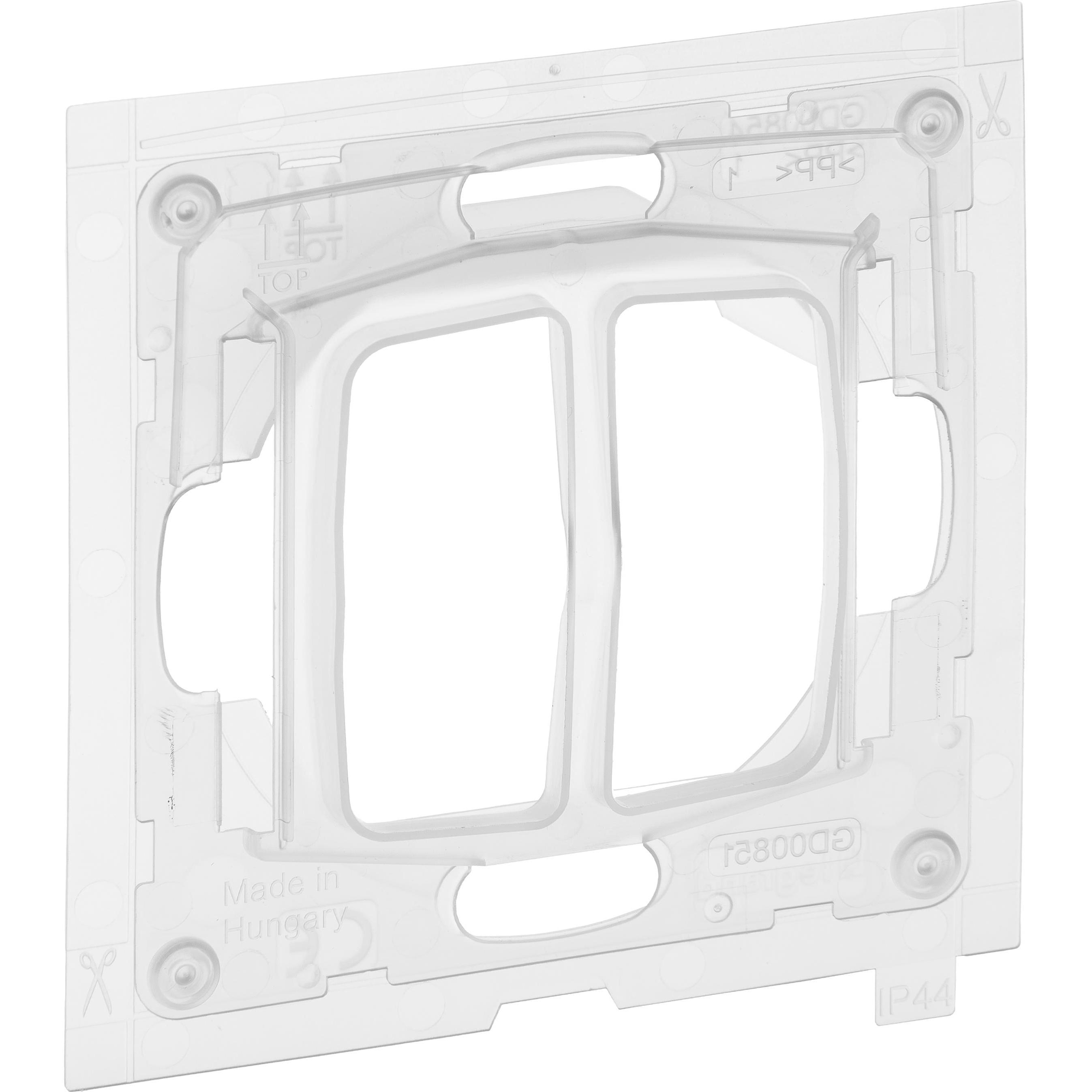 Legrand SEANO IP44-Kit zur Verwendung von Standardeinsätzen in Feuchtrauminstallationen, Taster + Schalter