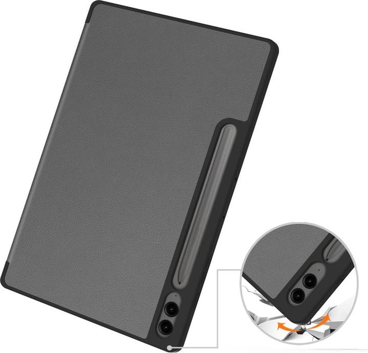 Produktbild Cover-Discount Galaxy Tab S9+ / S9 FE+ - Smart Case Silikon grau (Galaxy Tab S9+, Galaxy Tab S10+, Galaxy Tab S9 FE)