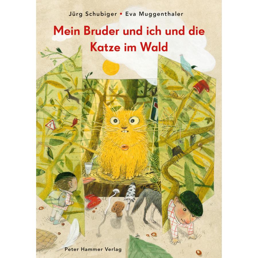 Thumbnail - Mein Bruder und ich und die Katze im Wald, Kinderbücher von Eva Muggenthaler, Jürg Schubiger