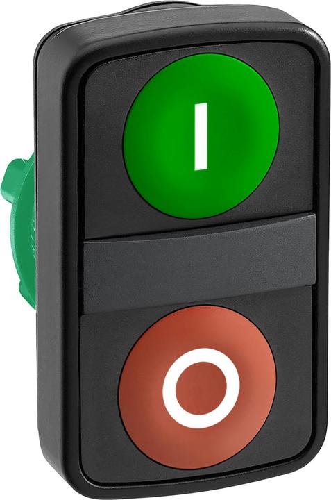 Schneider Electric Double push-button green flat/red flat ZB5AA7341
