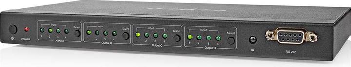 Actual product image Nedis HDMI ™ Matrix Switch | 4x 4-Port port(s) | DC Power / 1x RS232 / 4x HDMI™ Input | 4x HDMI™ A