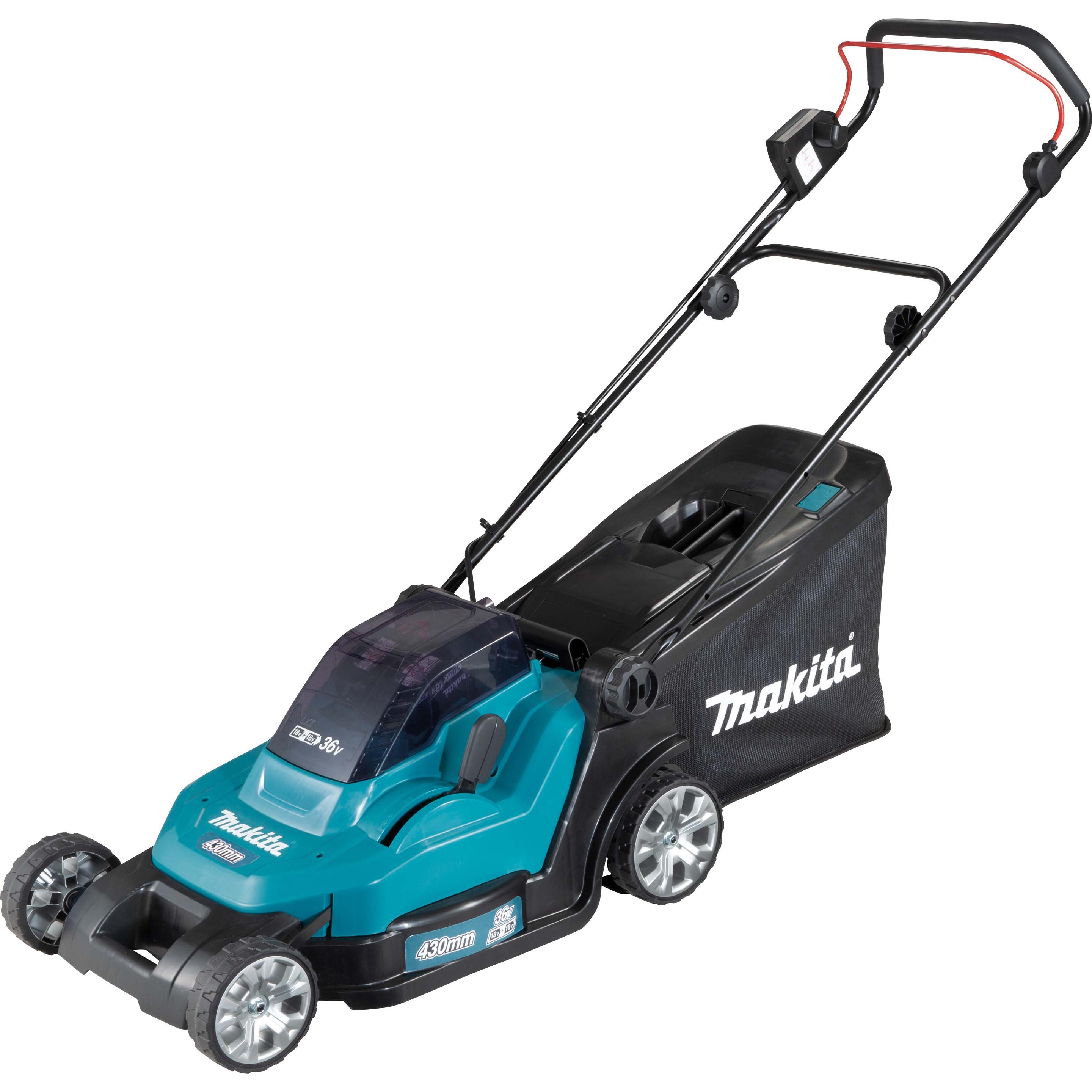 Makita, Rasenmäher, DLM432PT2 Akku-Rasenmäher 2X18V, 43cm, 2X5,0Ah Li-Ion DC18RD, 3 (Akkubetrieb)