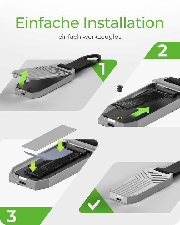 Immagine prodotto Icy Box IB-1919M-C42 M.2 NVMe Enclosure via USB4 (M.2 2280)