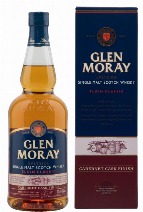 Actual product image Glen Moray Single Malt Cabernet Cask (Single Malt, Scotch whisky, 1 x 70 cl)