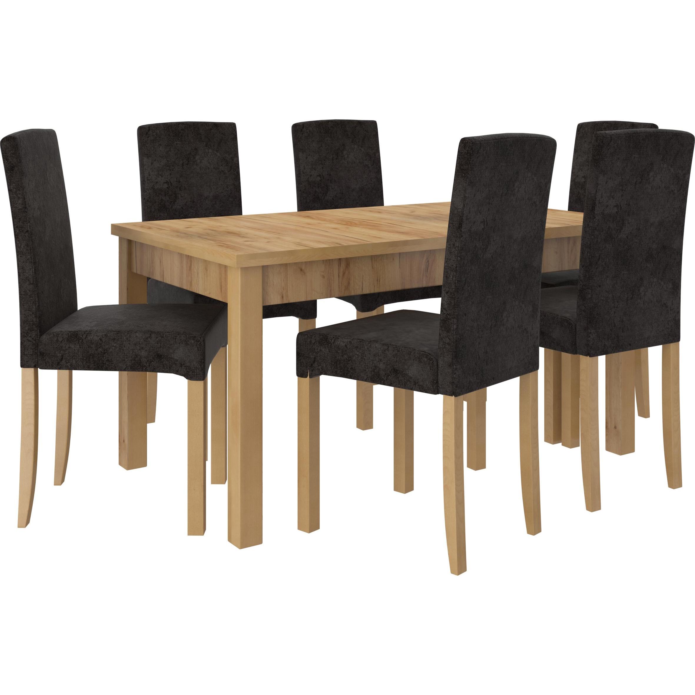 ADRK Furniture, Esstisch, Tisch- und Stuhlset RODOS 56