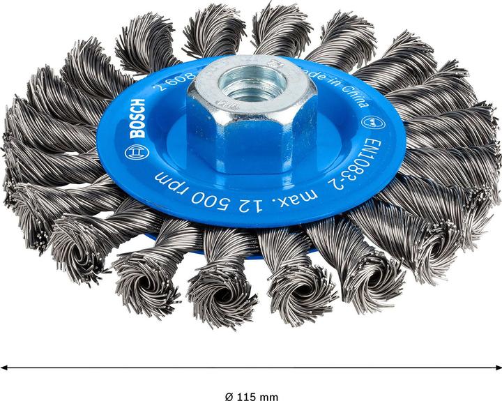 Actual product image Bosch Professional Zubehör PRO Metal heavy disc brush, 115 x 0.5 mm, thread (P12)