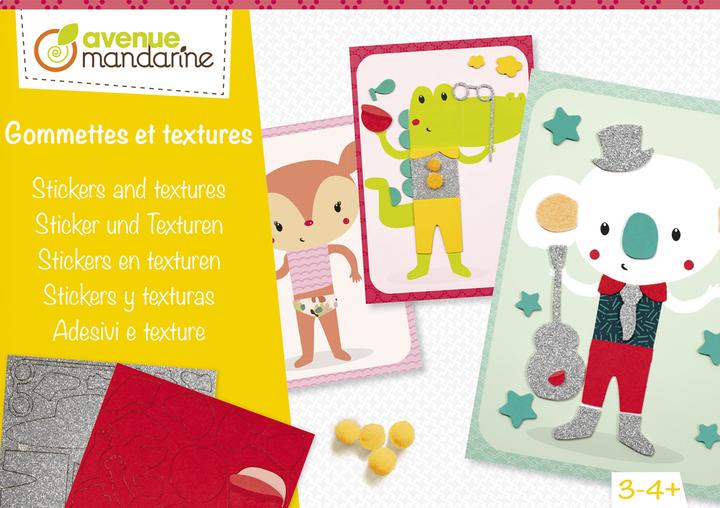 Image du produit My Mandarine Boîte créative, Gommettes multi textures -