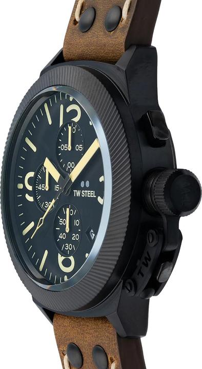 Produktbild TW-Steel CS107 Canteen Chronograph Herrenuhr 45mm 10ATM (Chronograph, 45 mm)
