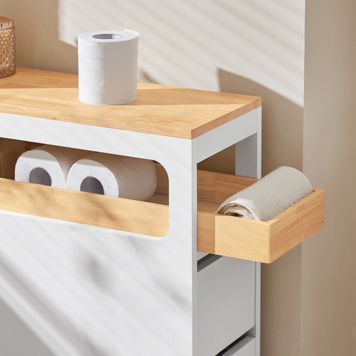 Image du produit SoBuy Étagère en niche avec 3 tiroirs (23 x 65 x 82 cm)