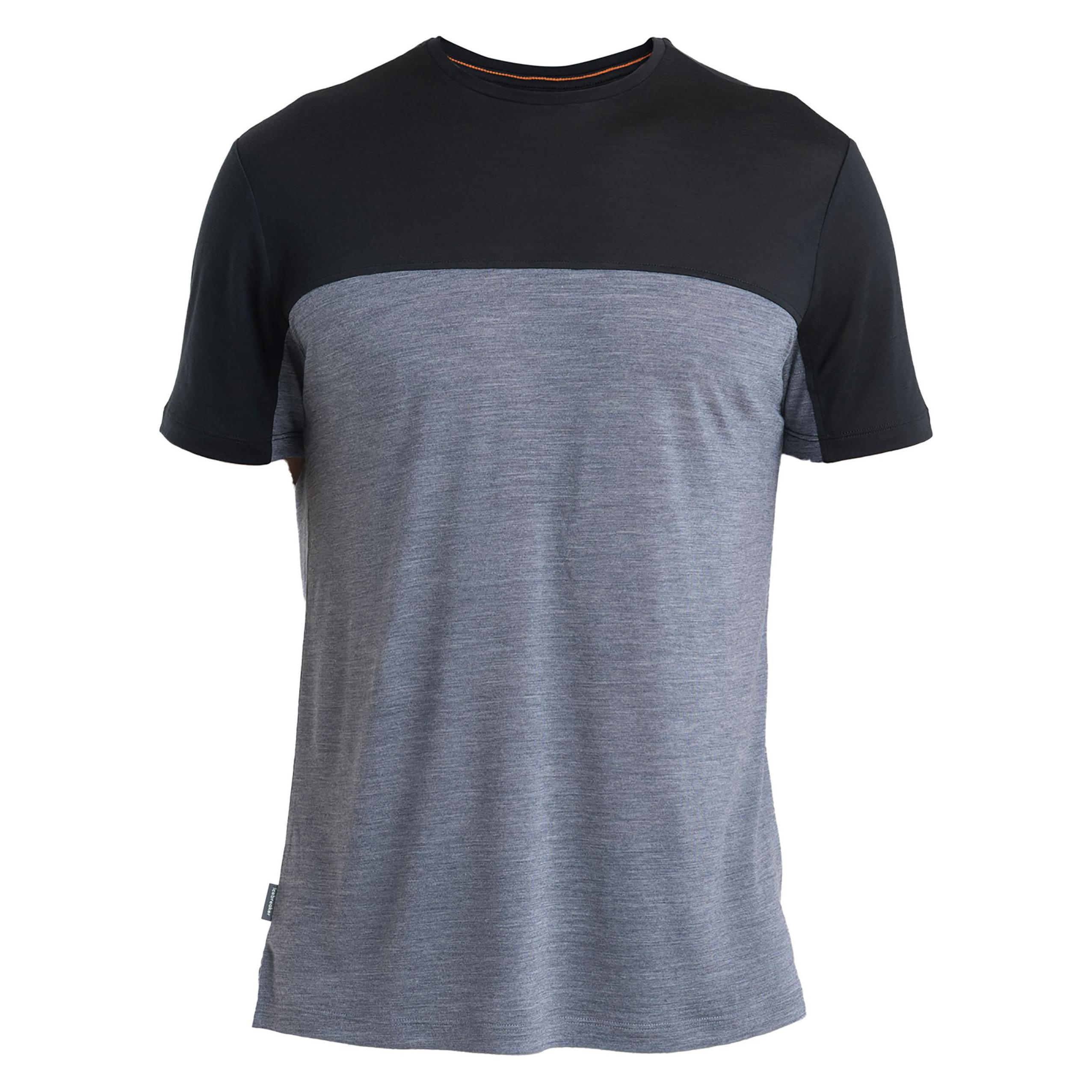 Icebreaker, Herren, Funktionsshirt, Men Merino 125 Cool-Lite Sphere Iii Ss Tee Colour Block (L), Grau, L