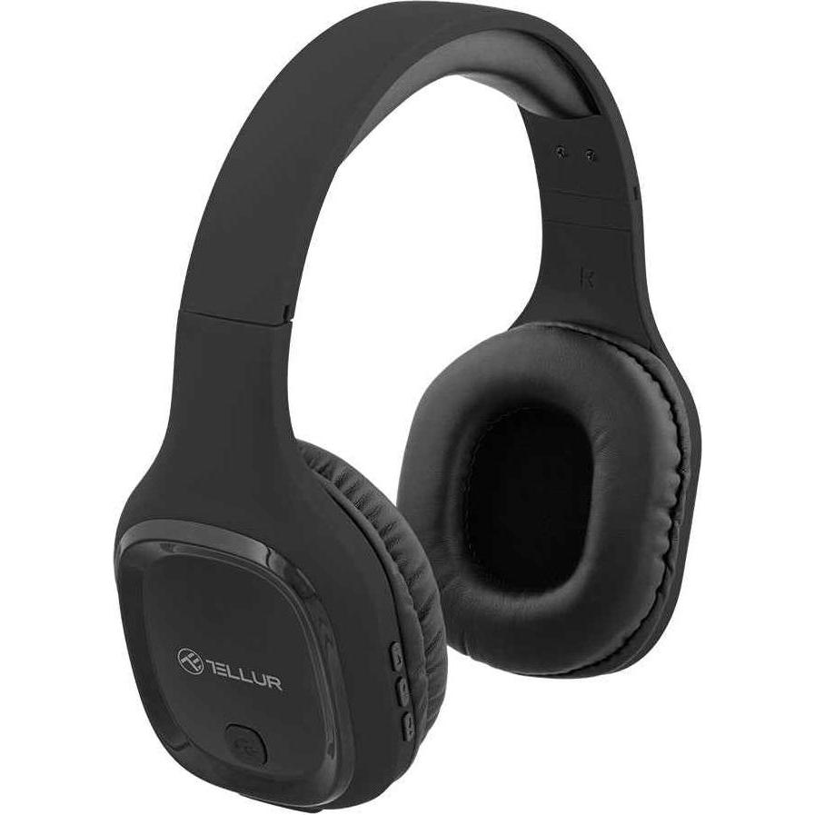 Tellur Bluetooth Over-Ear koptelefoon Pulse (8 h, Draadloze), Koptelefoon, Zwart