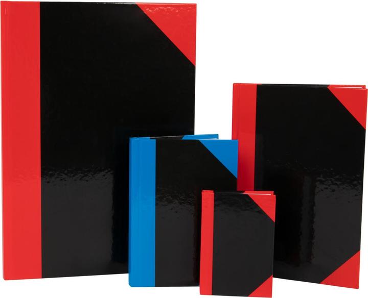 Actual product image Idena Notebook A7 squared black red FSC-Mix (A7, Checked, Hardcover)