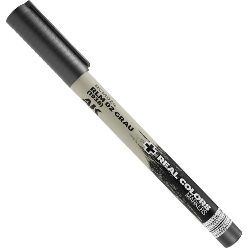 AK Interactive, Marker, Real Colors Marker RLM 02 Grau (1938) (Grau, 1 x)