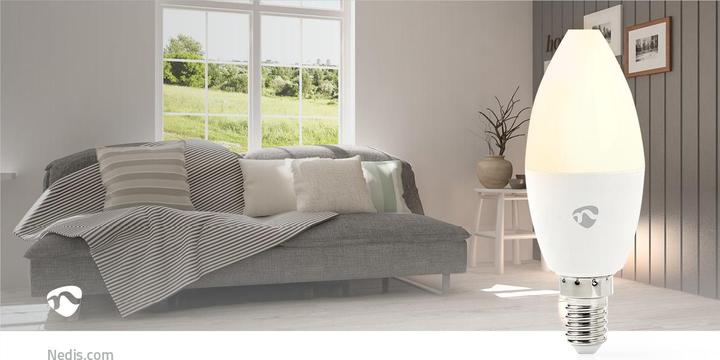 Image du produit Nedis SmartLife Ampoule à LED de couleur | Zigbee 3.0 | E14 | 470 lm | 4.9 W | RGB / Chaud à froid we (E14, 470 lm, 1x)