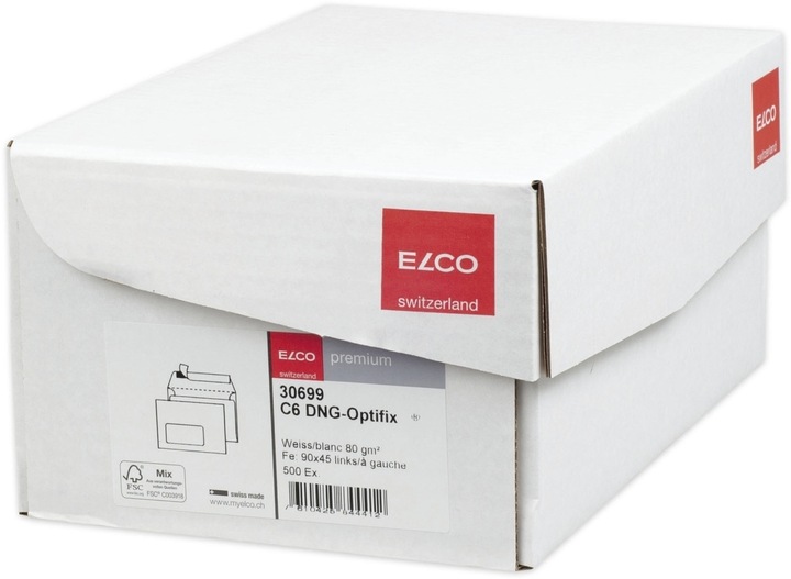 Produktbild Elco Briefcouvert - PREMIUM OPTIFIX (C6, 500 x)