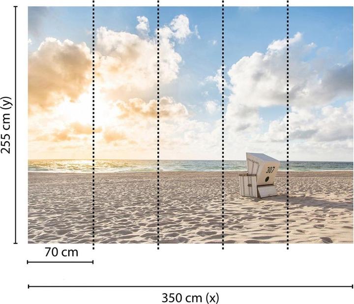 Immagine prodotto Livingwalls Sedia da spiaggia Designwalls Beach Chair (350 x 255 cm)