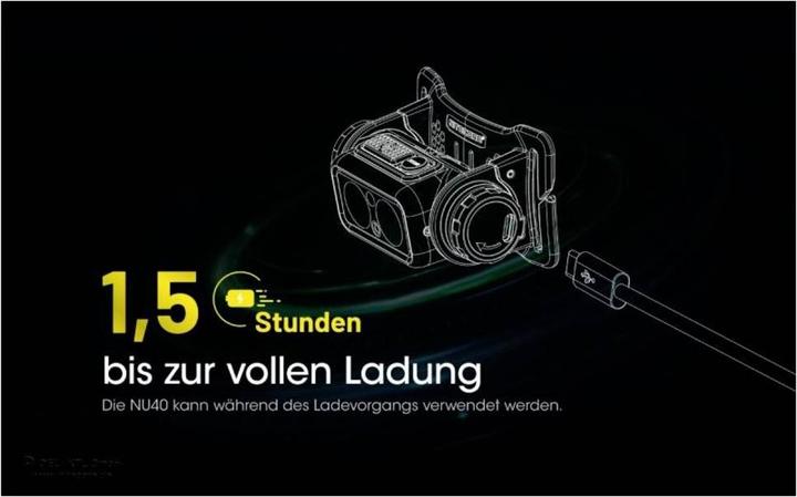 Actual product image Nitecore NU40 - 1000 lumen (1000 lm)