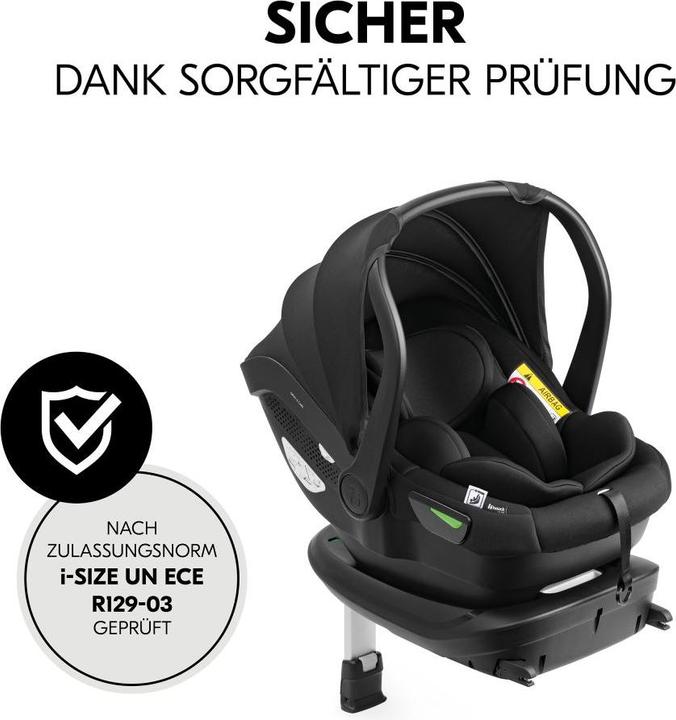 Actual product image Hauck Babyschalen-Set Drive N Care Set i-Size (40 (Baby car seat, ECE R129/i-Size Standard)