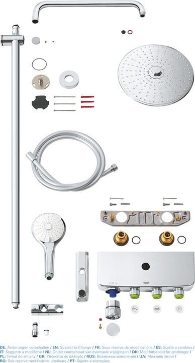 Actual product image Grohe Rainshower System SmartControl Duo 360 shower system (2 Beam types, 9 l/min)