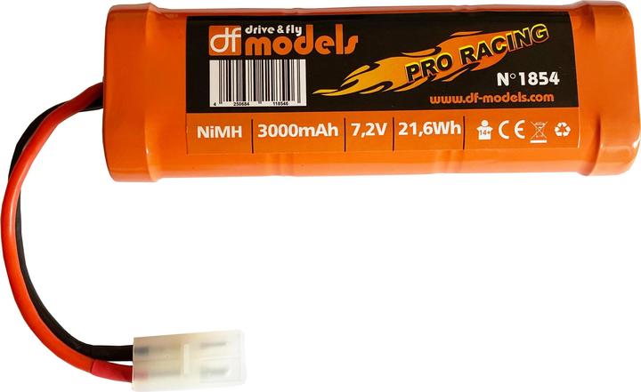 Produktbild DF-Models Racing Pack NiMh 7,2V 3000mAh Tamiya (7.20 V, 3000 mAh)