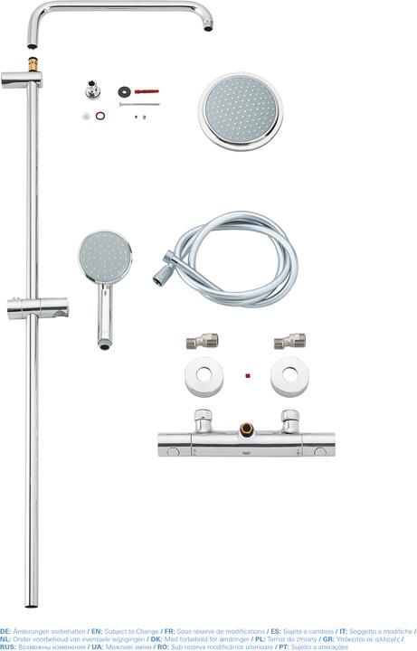Actual product image Grohe Tempesta Cosmopolitan System 160 shower system