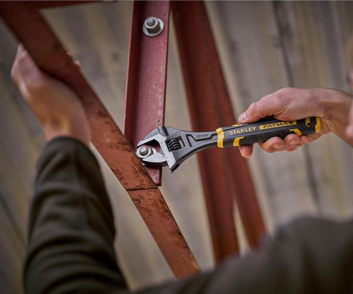 Produktbild Stanley FATMAX Verstellbarer Rollgabelschlüssel 10 mit BiMaterial Griff für hohen Komfort und Kontrolle (250 mm)