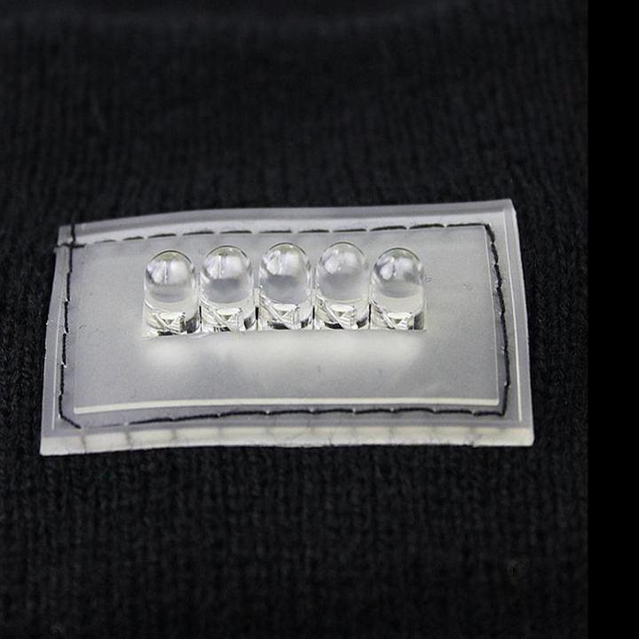 Actual product image JTI Beanie with LED Lamp - Black (One size)