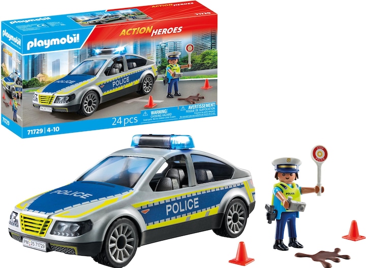 Produktbild Playmobil Polizei Streifenwagen (71729, Playmobil Action Heroes)