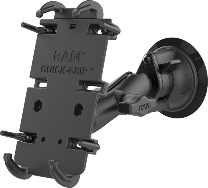 Produktbild RAM Mounts Quick-Grip Uni Saugfuss, B-Kugel, mittlerer Arm
